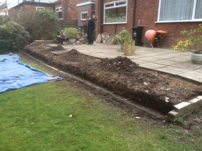 Laying Patio in Rochdale.