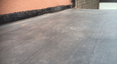 EPDM rubber on flat roof - W Contractors.