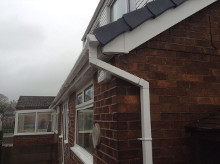 Roof dormer new uPVC cladding.