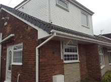 Roof dormer new uPVC cladding.