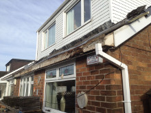 Roof dormer new uPVC cladding.