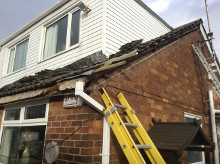 Roof dormer new uPVC cladding.