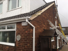 Roof dormer new uPVC cladding.