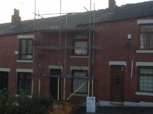 Flat roof replacement in Rochdale.