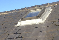 Flashing to small rooflight.