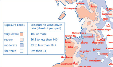 Weather exposure map.